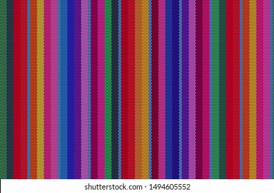 detail seamless background with mexican color. texture pattern for continuous replicate. mexican rug pattern. serape stripes vector