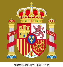 Detail of spain flag