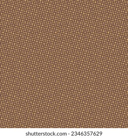 Detail, texture, durable brown cloth. Textile material woven from wool or cotton. Fabric background. Vector seamless.