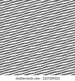 A detail texture with irregular oblique stripes. Twill fabric background. Monochrome. Vector illustration.