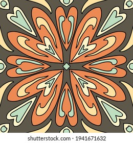 Detail of the traditional tiles from facade of old house. For scrapbooking, wallpaper, cases for smartphones, web background, print. Valencian traditional tiles.  Floral ornament.