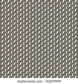 Detail of twill fabric. Monochrome abstract knit pattern. Vector design.