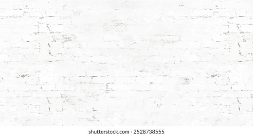 Detail of a white brick wall texture. white brick wall may used as background. light gray shades seamless pattern surface texture background