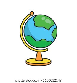 Detailed 3D globe representing Earth, ideal for educational, environmental, or global context visuals.
