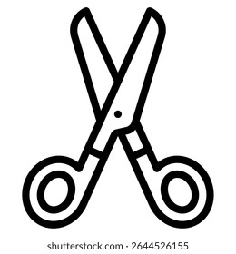 A detailed 3D illustration of modern scissors, ideal for design, craft, and beauty-related promotional content.