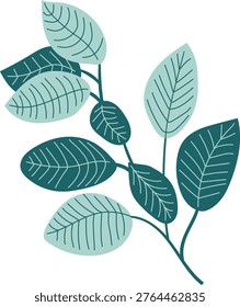 A detailed 3d reconstruction of a tree with leaves shown in green and brown