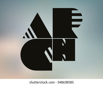 Detailed abstract background. Blur backdrop with black font design on blur background