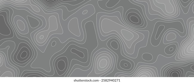 Detailed abstract illustration with topographic contours and layered pattern mapping
