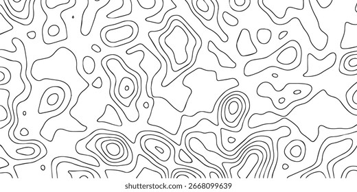 Un patrón abstracto detallado formado por líneas de contorno irregulares, creando una sensación de movimiento orgánico. El patrón está aislado sobre un fondo blanco limpio.