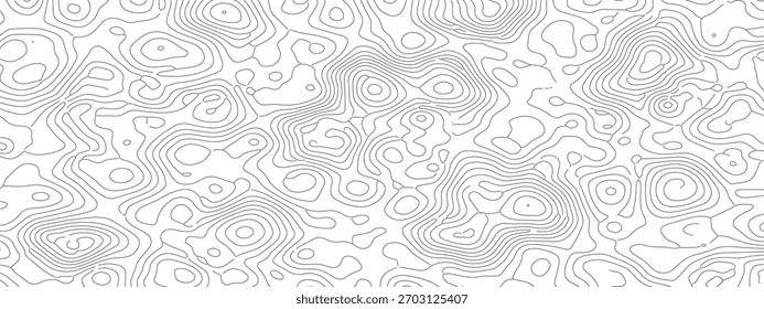 Ein detailliertes abstraktes Muster, das topografischen Linien auf weißem Hintergrund ähnelt.