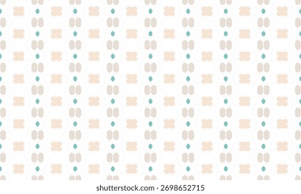 Detailed Abstract Seamless Vector Background with Light Pastel Hues