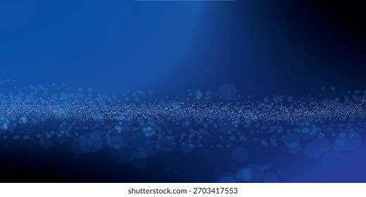 A detailed abstract texture featuring a dense cluster of small, shimmering bubbles in various shades of blue, with subtle light reflections and a gradient background.