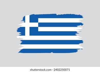 A detailed and accurate vector illustration of Greece colored flag, greece landscape, greece, greece flag,