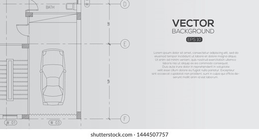 Detailed architectural plan , Architectural background , architectural plan vector 