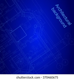 Detailed architectural plan. Vector Illustration.