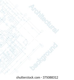 Detailed architectural plan. Vector Illustration.