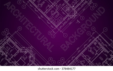 Detailed architectural plan. Vector Illustration.
