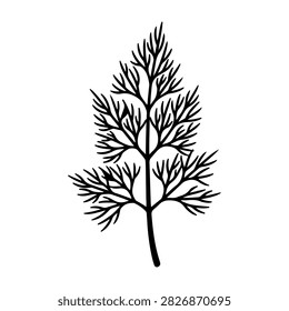 A detailed black silhouette of a leafless tree with intricate branches on a white background, emphasizing natural form and structure.
