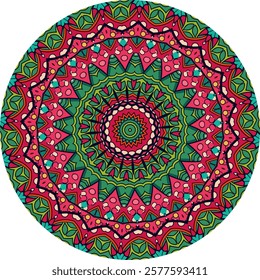 Detailed Bohemian Mandala Pattern for Artistic Home Decor