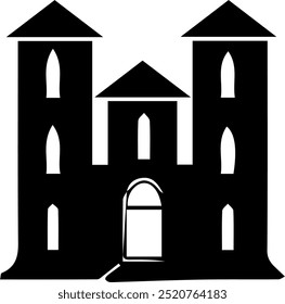 Detailed building illustration, perfect for architectural designs, real estate branding, and cityscape artwork