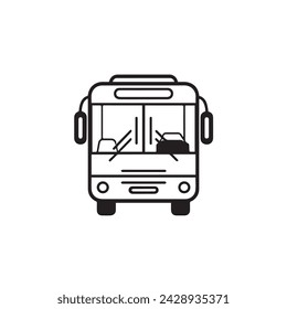 Detailed bus icon, vector design, illustrator