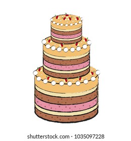 Detailed cake icon