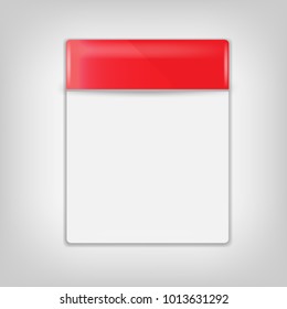 detailed calendar. Vector illustration 