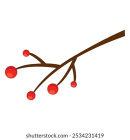 Detailed christmas holly leaf icon Vector