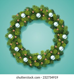 Detailed Christmas Wreath