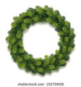 Detailed Christmas Wreath