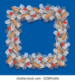 Detailed Christmas Wreath