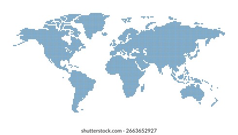 Detalhado mapa de mundo circular globo vetor ilustração minimalista moderno