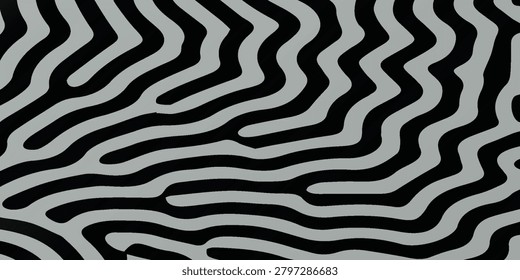 Detailed close up view of black and white zebra stripes pattern on animal skin