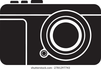 A detailed close-up of a classic camera lens showing focus ring and texture