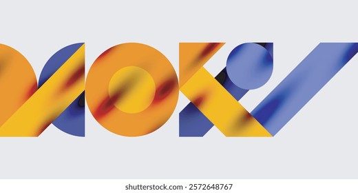 Detailed composition of circles, semicircles, and triangles with glossy effects and smooth gradients. A sleek and modern vector design for creative and tech-inspired projects
