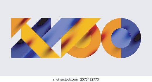 Detailed composition of circles, semicircles, and triangles with glossy effects and smooth gradients. A sleek and modern vector design for creative and tech-inspired projects