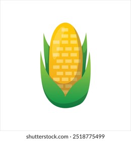 Detailed Corn Vector Illustration for Graphic Design