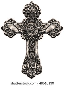 Detailed cross illustration