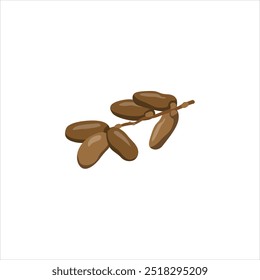 Data detalhada Palm Fruit Vetor Design
