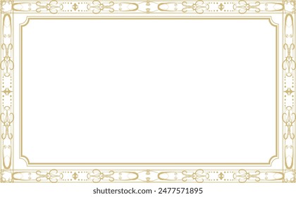 Detailed decoration gold frame background material