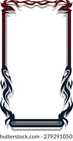 Detailed decorative frame border design