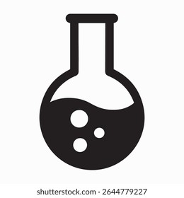 A detailed design featuring a Florence flask, rendered in high-quality, showcasing its distinct shape and scientific application. The design is clean and precise, suitable for various applications.