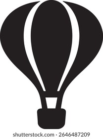 A detailed design featuring a hot air balloon