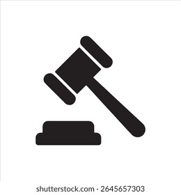 A detailed design featuring a judge's gavel