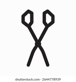 A detailed design featuring a pair of tongs. The design is rendered in full color with a high level of detail, suitable for various applications. Created using professional design software.