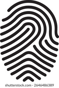 Ein detailliertes Design mit einer einzigen Fingerabdruckgrafik. 