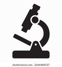 A detailed design of a microscope, rendered in high quality. 