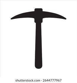 A detailed design of a pickaxe, rendered in high resolution with a full CMYK color palette. The image features sharp lines and precise details, suitable for various applications.