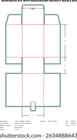 Detailed diagram of a reinforced rte box with a wrap-around security buckle