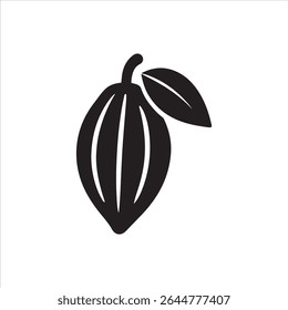 A detailed digital rendering of a cocoa bean or pod, showcasing its intricate texture and form. The design is rich in color and offers a high level of detail, perfect for various applications.